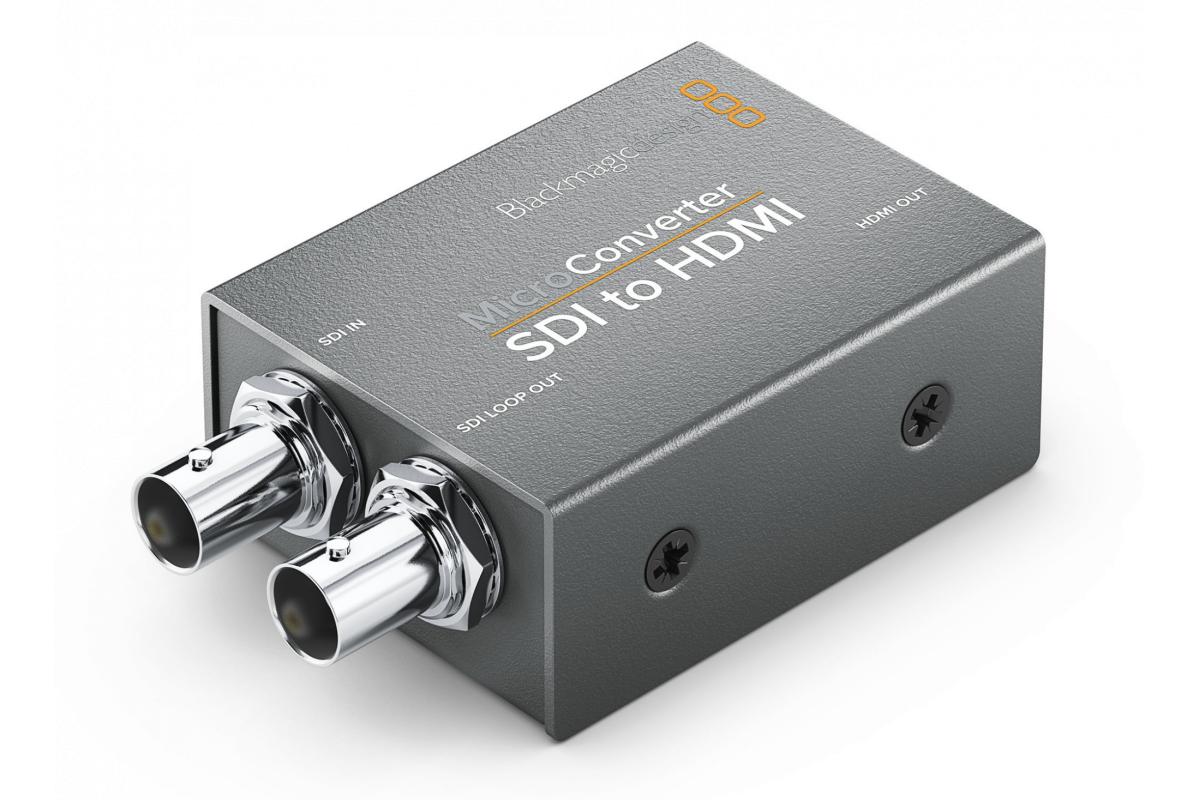 Blackmagic Micro Converter SDI to HDMI - Конвертер видеосигнала в формате SDI в формат HDMI, возможностью проходного подключения SDI в аренду - Неварентал